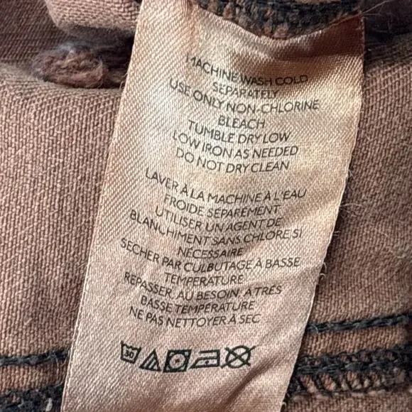 Urban Outfitters BDG Brown High Rise Baggy Cargo Trousers Cargo Pants Size 28 - Picture 6 of 10